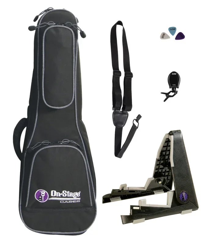 On-Stage UPK2000 Concert Ukulele Bundle