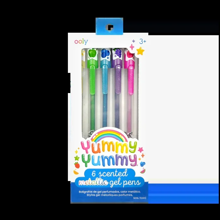 Ooly yummy yummy scented metallic gel pens set of 6