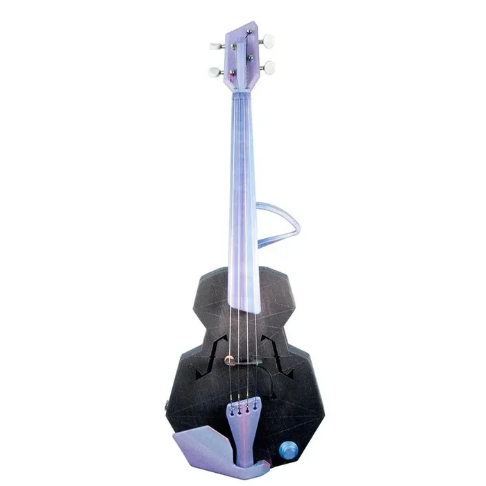 OpenFab Strata Base Layer 4-String Acoustic-Electric Violin, Silver Nebula