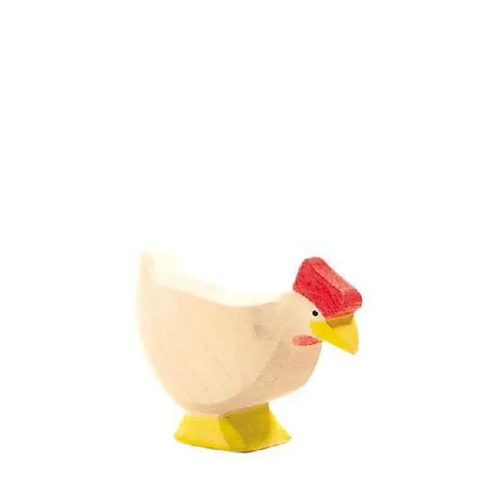 Ostheimer wooden white hen – standing
