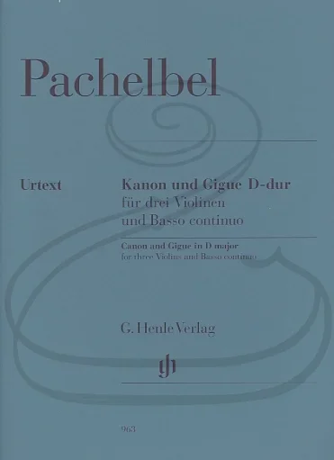 Pachelbel (Müllemann): Canon & Gigue in D Major – URTEXT (3 violins & basso continuo), classical, Henle Verlag