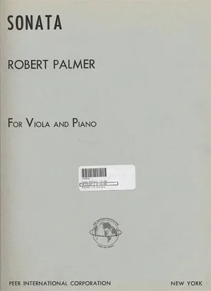Palmer, Robert: Sonata (Viola)