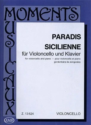 Paradis, Maria Theresa von: Sicilienne (cello & piano)