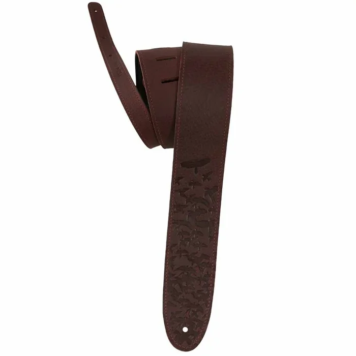 Paul Reed Smith 2.5″ Leather Bird Swarm Guitar Strap – Rust