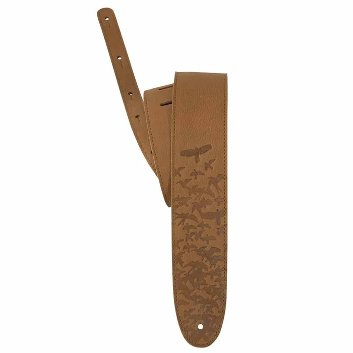 Paul Reed Smith 2.5″ Leather Bird Swarm Guitar Strap – Tan