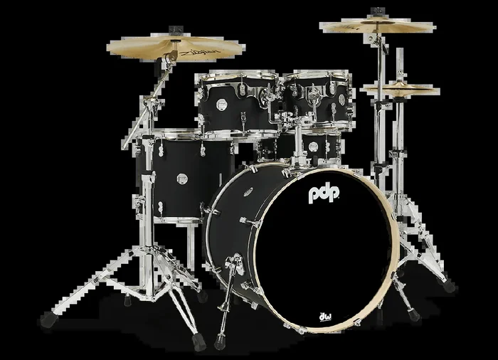 PDP Concept Maple 5 Piece Shell Pack – Satin Black Finishply