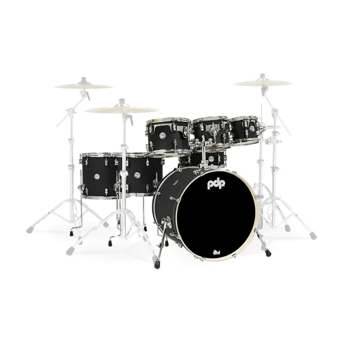 PDP Concept Maple 7-Piece Shell Pack – Satin Black
