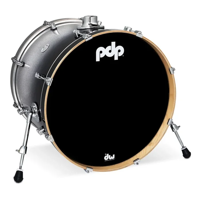 PDP Concept Maple Bass Drum 18×14 Silver to Black Fade