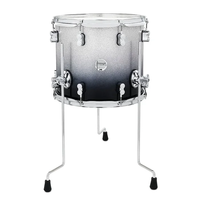 PDP Concept Maple Floor Tom 14×12 Silver To Black Fade
