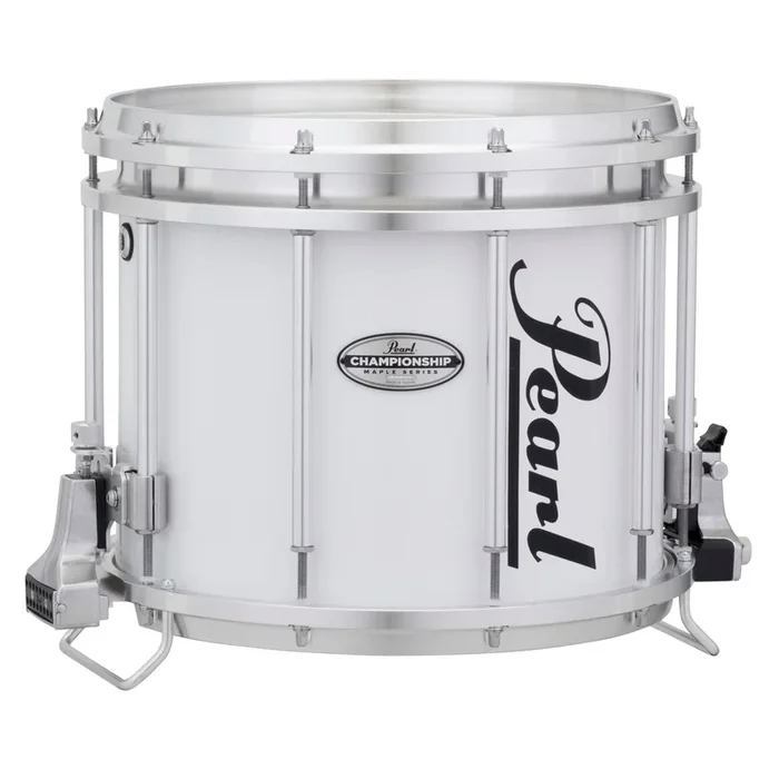 Pearl 13X11 Championship Maple Ffx Marching Snare Pure White