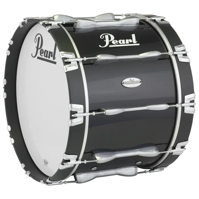 Pearl 20X14 Championship Maple Marching Bass Drum #46 Midnight Black