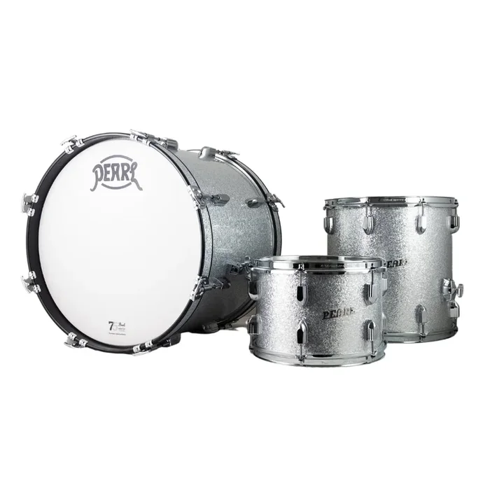 Pearl 75th Anniversary President Series Deluxe 22″ 3-Piece Shell Pack Lauan – Silver Sparkle