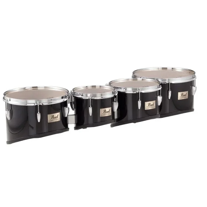 Pearl 8, 10, 12, 13 Competitor Tom Quads Midnight Black