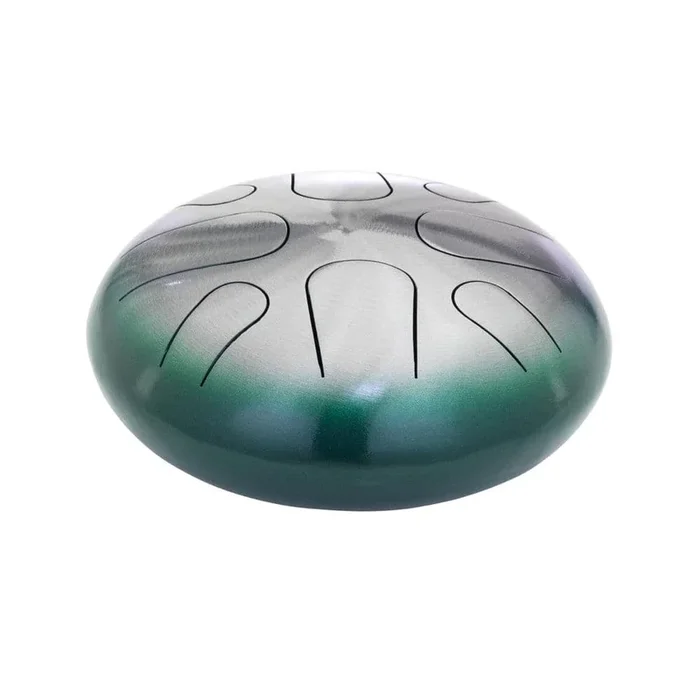 Pearl 8 Note Tongue Drum A Minor Green Burst