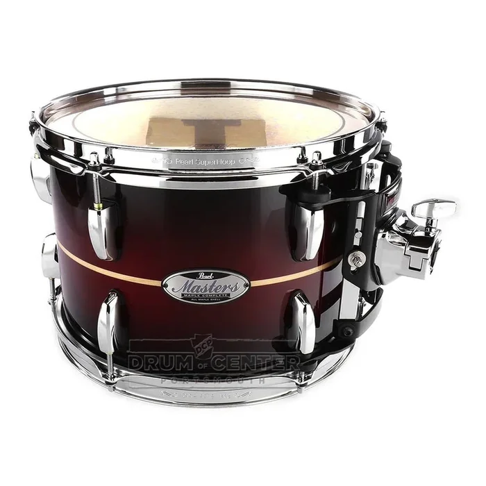 Pearl Masters Maple Complete 12×8 Tom Natural Banded Redburst