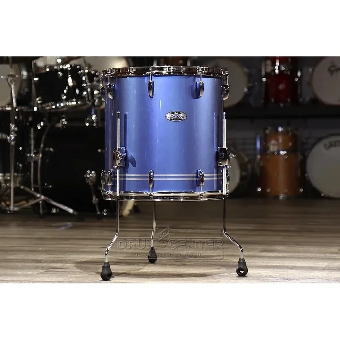 Pearl Masters Maple Complete 18×16 Floor Tom- Light Blue Metallic