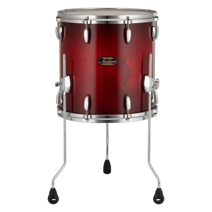 Pearl Masters Maple/Gum Floor Tom 14×14 Deep Redburst