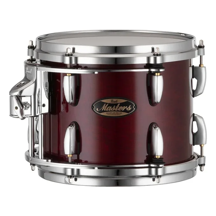 Pearl Masters Maple/Gum Tom 10×8 w/L-Bracket R2 Mount Wine Red