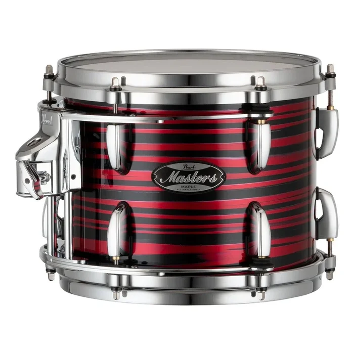 Pearl Masters Maple MM6 Tom 12×9 w/L-Bracket R2 Mount Red Oyster Swirl
