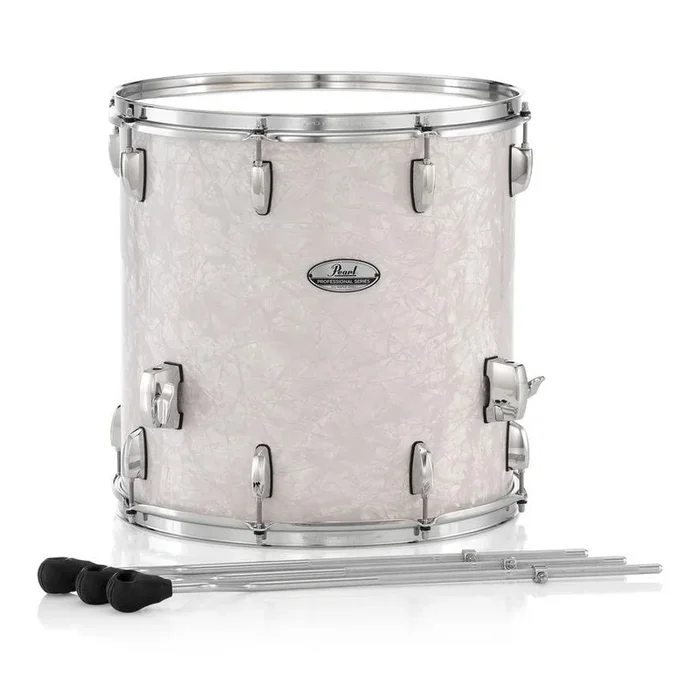 Pearl Professional Maple Floor Tom 16×16 White Marine Pearl