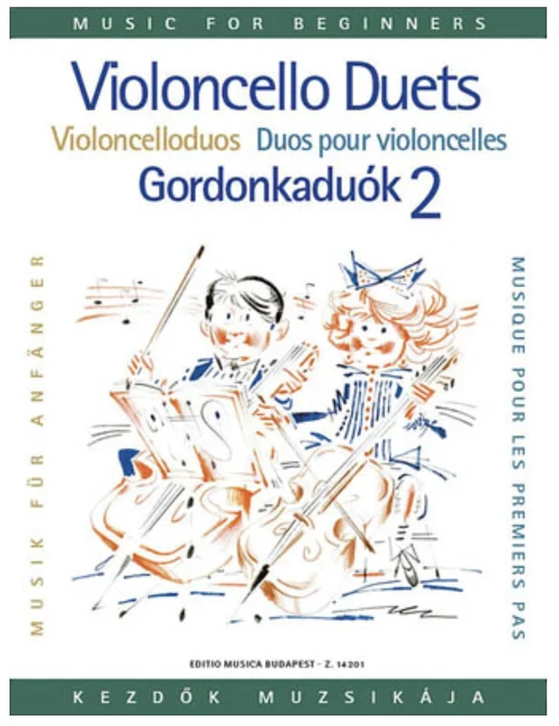 Pejsik, Arpad: Violoncello Duos for Beginners Vol.2 (2 cellos)