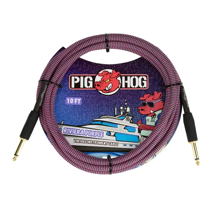 Pig Hog Instrument Cable 10′ – Rivera Purple