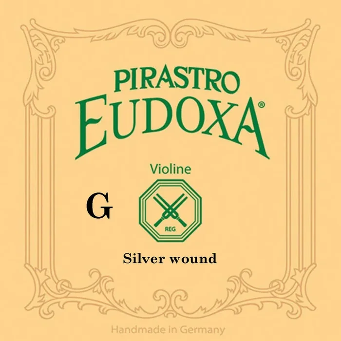 Pirastro EUDOXA violin G string, gut/silver, medium, 15-3/4