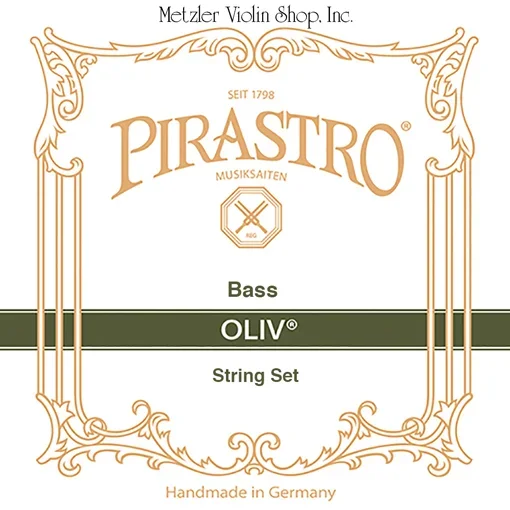 Pirastro OLIV bass string set, 3/4, gut/chrome steel, orchestra tuning