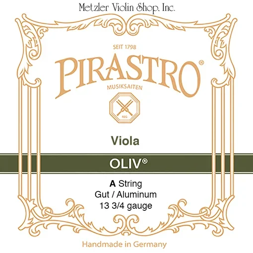 Pirastro OLIV viola A string, gut/aluminum, medium, straight in tube