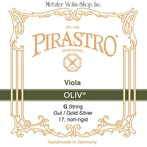 Pirastro OLIV viola G string, gut/gold-silver, medium, non-rigid, in envelope