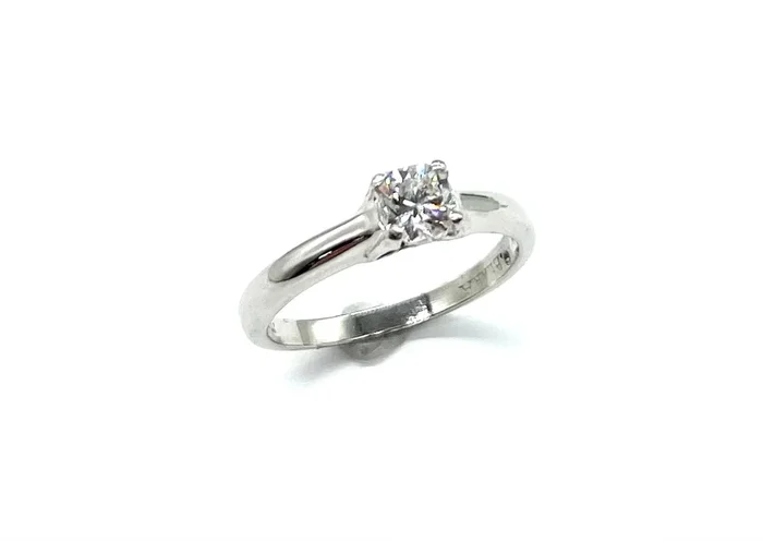 Platinum 57pt Radiant Cut Diamond Solitaire Ring