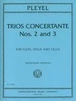 Pleyel, Ignace: Trios Concertante Nos. 2 and 3 (flute, viola & cello) score & parts
