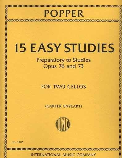 Popper, David: (Enyeart), 15 Easy Studies Preparatory to Op. 76 and 73 (2 cellos)