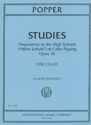 Popper, David (Enyeart): Studies, Preparatory to the High School of Cello Playing, op.76 (cello)