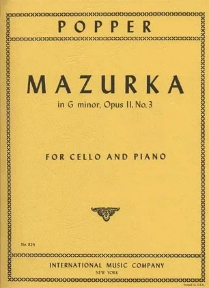 Popper: Mazurka No.3 in G minor, Op.11 (cello & piano)