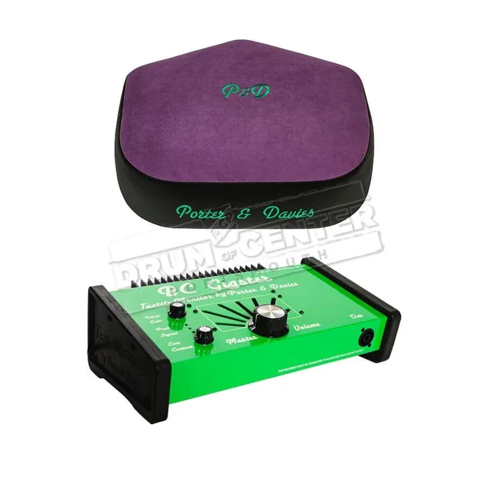 Porter & Davies Gigster Tactile Drum Monitor w/Extra-Wide Throne Top Purple