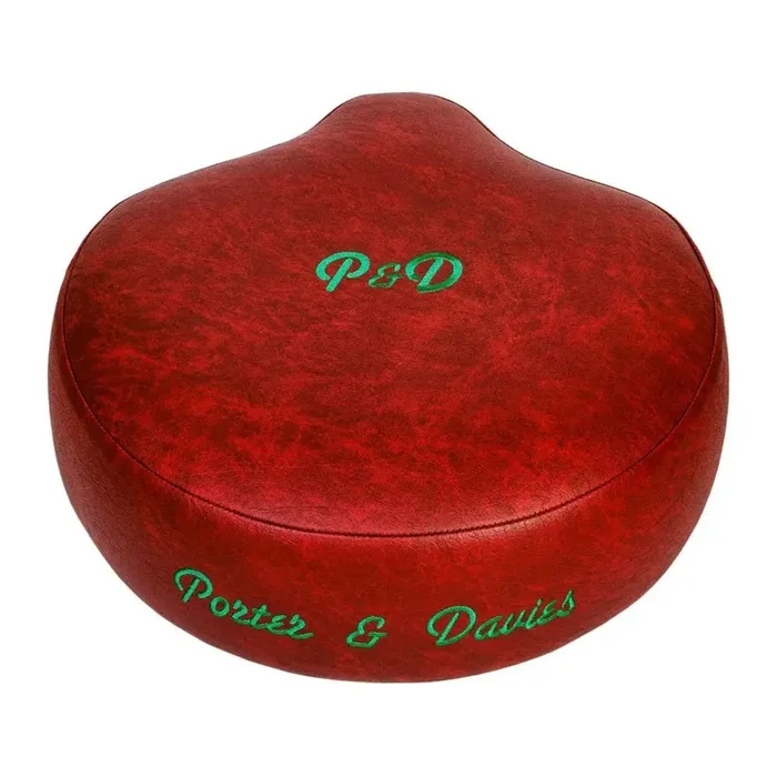 Porter & Davies Seat Top Only Saddle Antique Red Vinyl