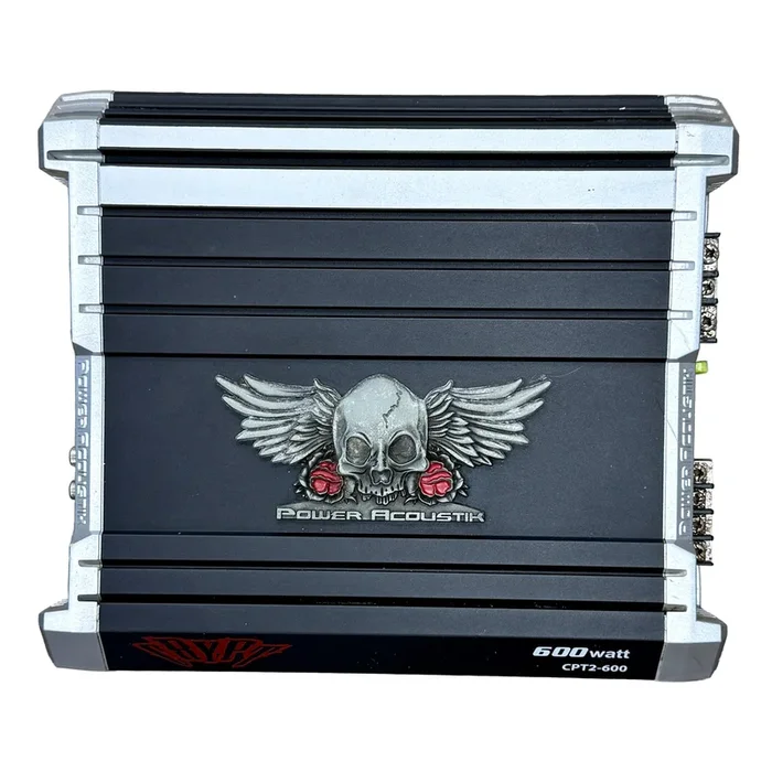 Power Acoustik CRYPT Series CPT2-600 600W 2-Channel Class A/B Amplifier