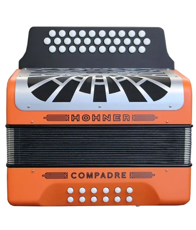 Pre-Owned Hohner Compadre GCF Accordion – Orange | Used