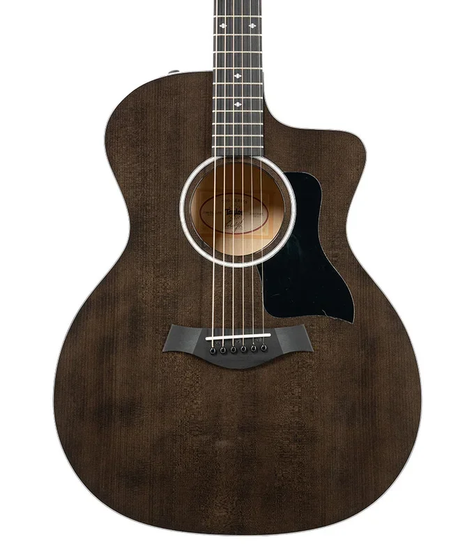 Pre-Owned Taylor 214ce DLX LTD Grand Auditorium Acoustic-Electric Guitar – Transparent Grey/Black