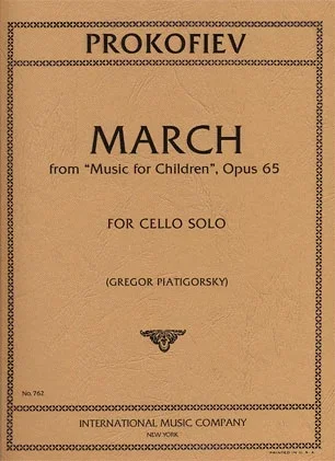 Prokofiev (Piatigorsky): March -from Music with Children, Op.65 (cello) IMC