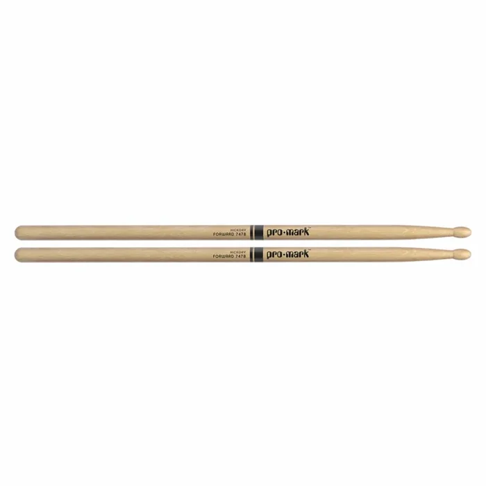 Promark American Hickory 747B Super Rock Wood Tip Drum Sticks