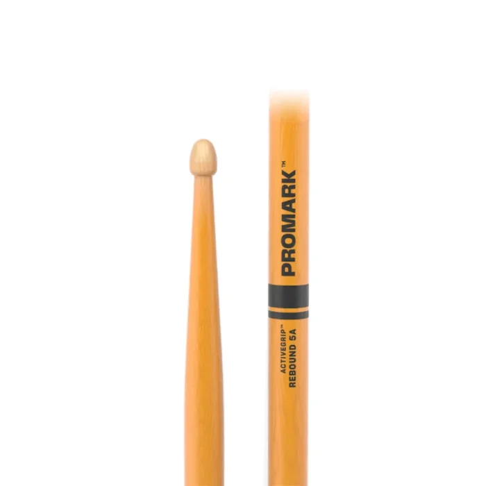 Promark Rebound 5A ActiveGrip Clear Hickory Drumsticks (Acorn Wood Tip)
