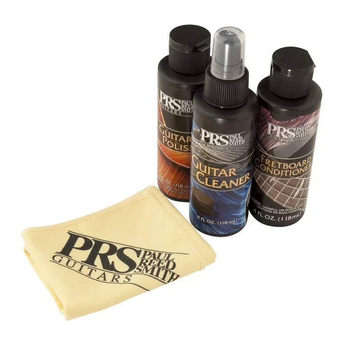 PRS Guitar Care Bundle w/Cloth, Polish, Fretboard Conditioner, & Microfiber Cloths