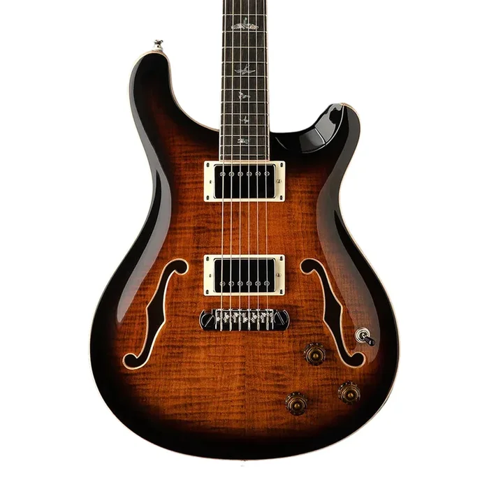PRS SE Hollowbody II Piezo – Orange Tiger Smoke Burst