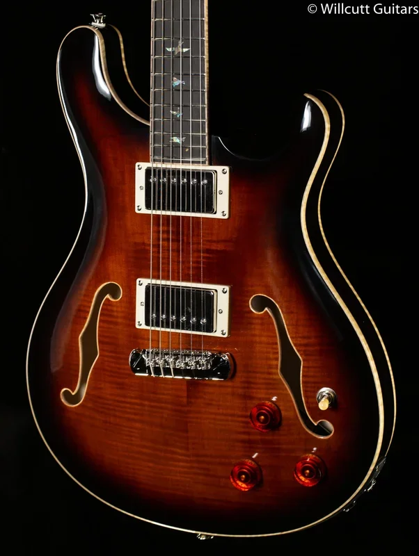PRS SE Hollowbody II Piezo Maple Top/Back Black Gold (187)