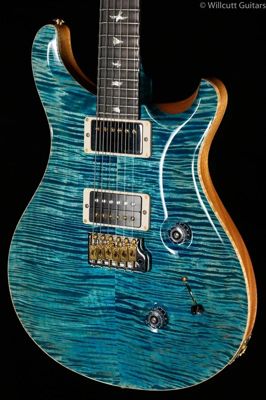 PRS Wood Library Custom 24 “Fatback” Aquableux Artist Top Flamed Maple Neck