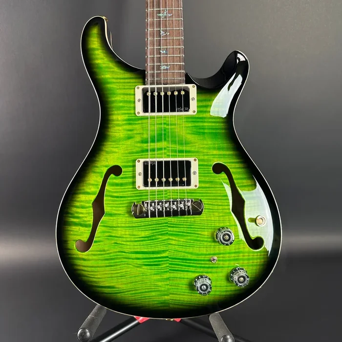 PRS Wood Library Hollowbody II Piezo 10-top Eriza Verde Smokeburst w/case