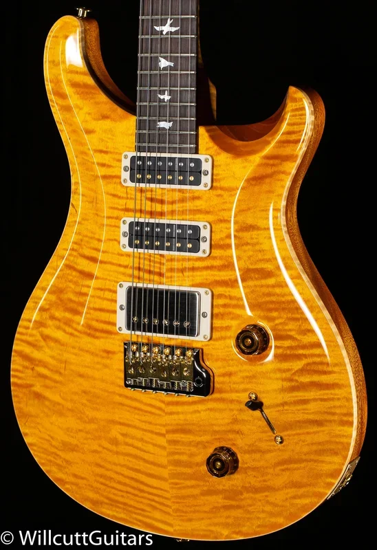 PRS Wood Library Studio Santana Yellow 10 Top Torrefied Maple Neck (152)