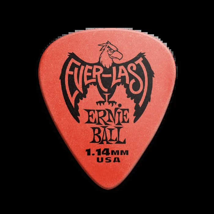 Pua de guitarra Ernie Ball 1.14mm roja Everlast – Cada una